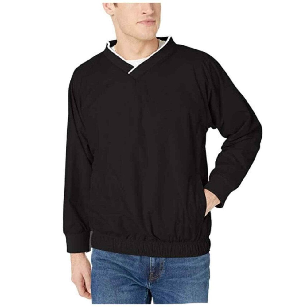 Harrington Jacket NWT‎ Men's S Microfiber Water Resistant Black V-Neck Windshirt